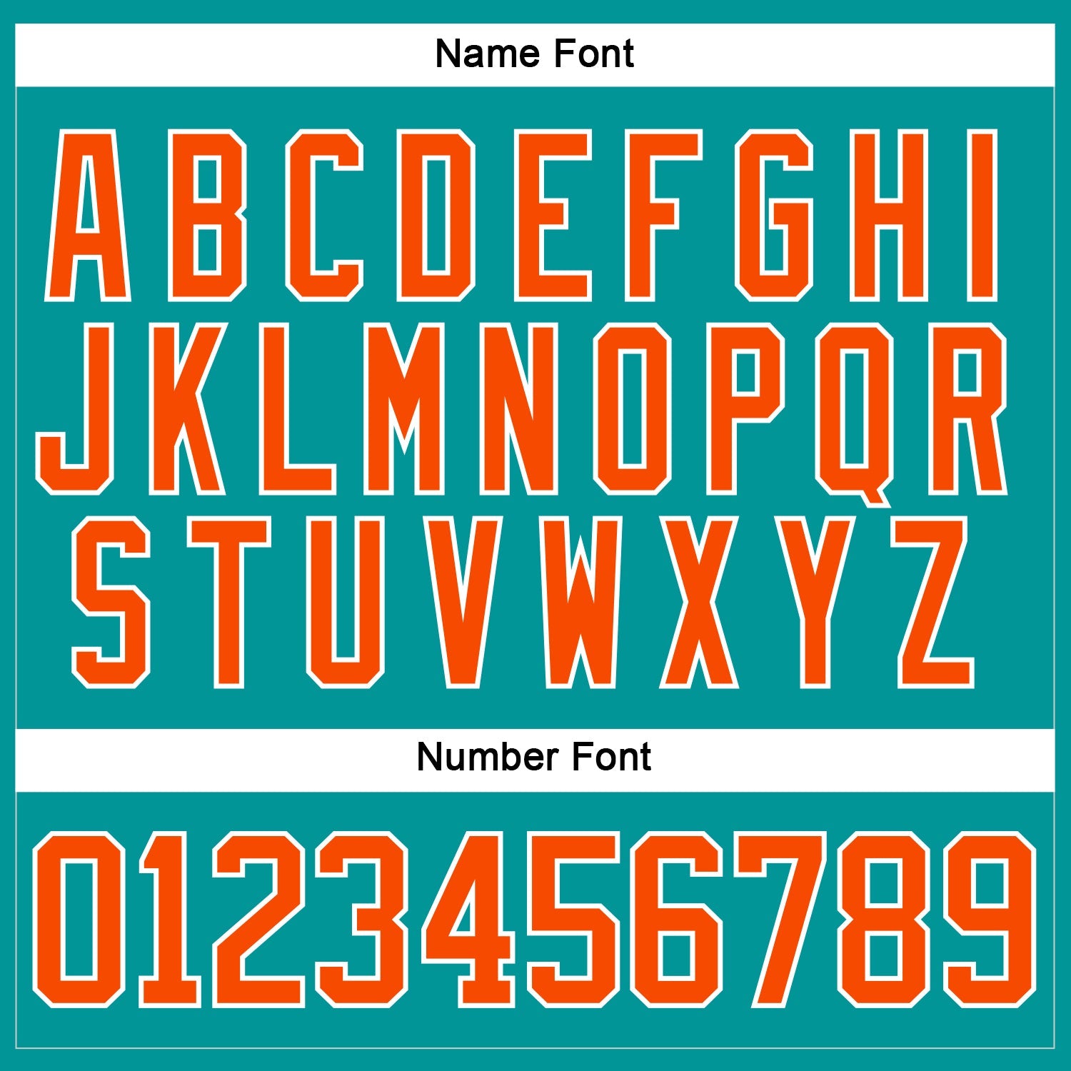 Custom Aqua Orange-White Hockey Jersey view 5