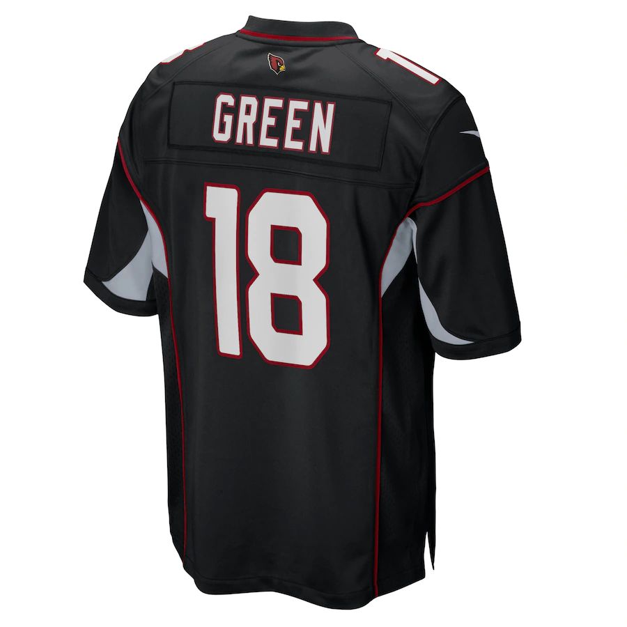 A.Cardinal #18 A.J. Green Black Game Jersey Stitched American Football Jerseys - Main View