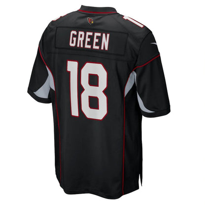 A.Cardinal #18 A.J. Green Black Game Jersey Stitched American Football Jerseys - Main View