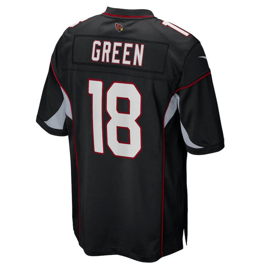 A.Cardinal #18 A.J. Green Black Game Jersey Stitched American Football Jerseys - Main View