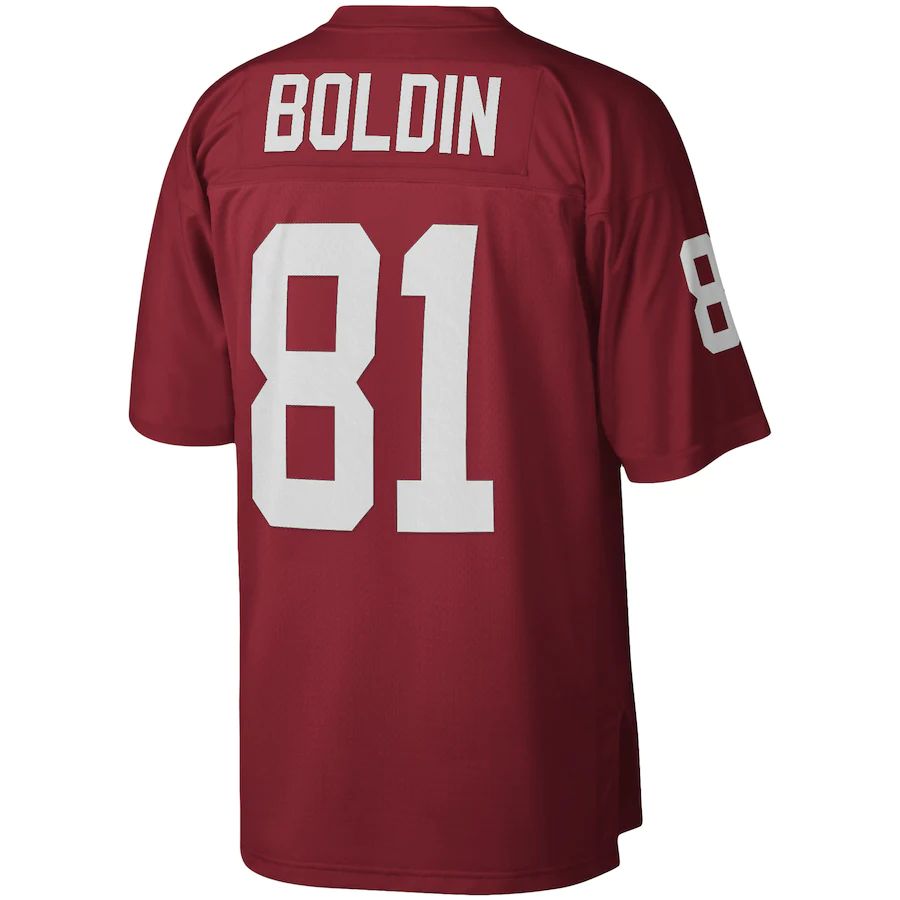 A.Cardinal #81 Anquan Boldin Mitchell & Ness Cardinal 2003 Legacy Replica Jersey Stitched American Football Jerseys - Main View