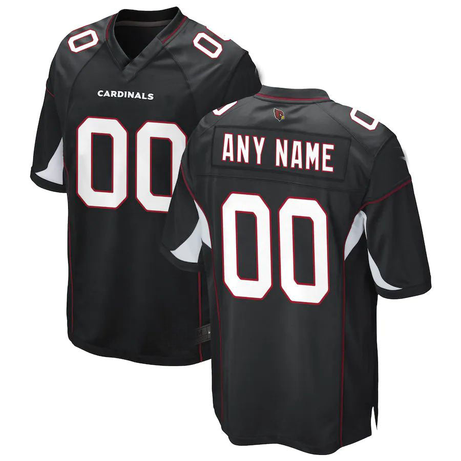 Custom A.Cardinal Black Game Jersey Stitched Football Jerseys - Main View