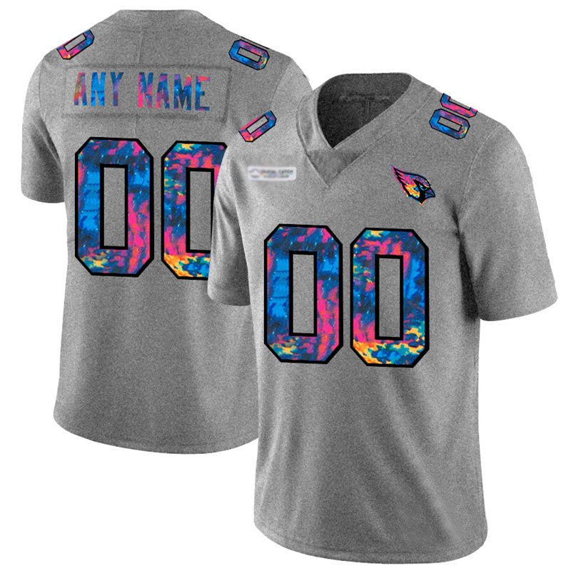 A.Cardinal Custom Grey Crucial Catch Vapor Limited Stitched Football Jerseys - Main View