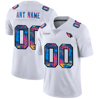 Custom A.Cardinal White Crucial Catch Vapor Limited Stitched Football Jerseys - Main View