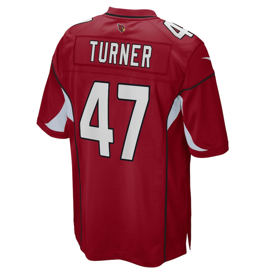 A.Cardinals #47 Ezekiel Turner Cardinal Game Jersey Stitched American Football Jerseys - Main View