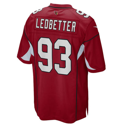 A.Cardinal #93 Jonathan Ledbetter Cardinal Game Jersey Stitched American Football Jerseys - Main View