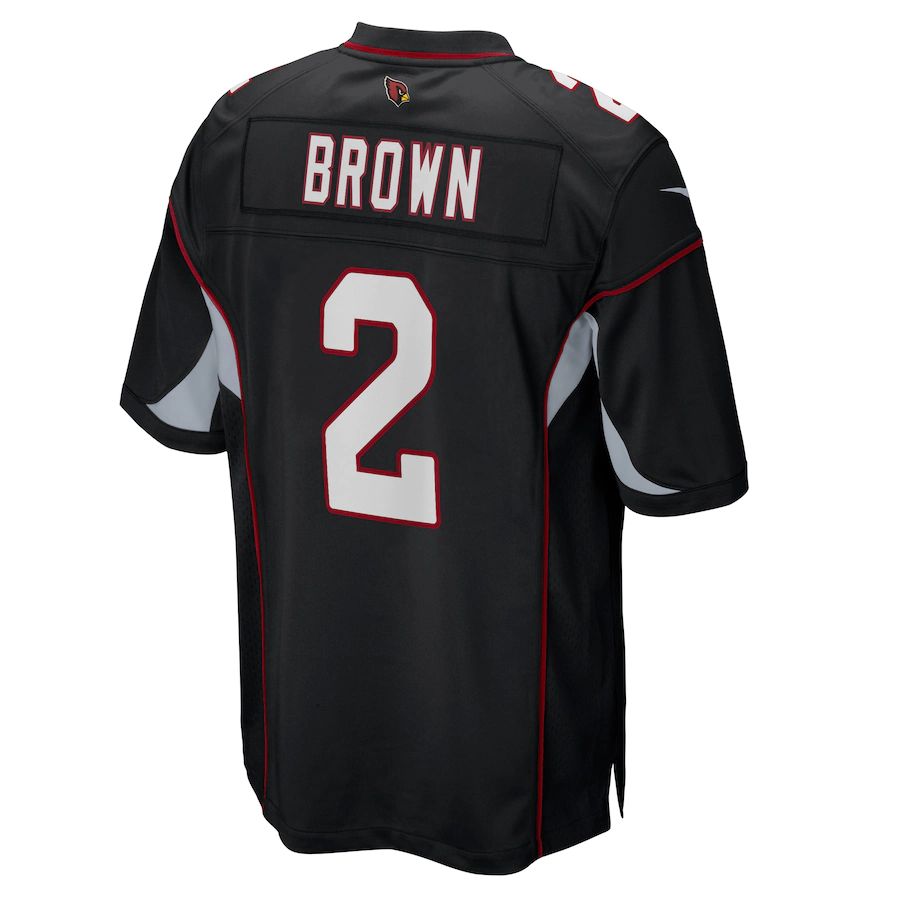 A.Cardinal #2 Marquise Brown Black Alternate Game Player Jersey Stitched American Football Jerseys - Main View