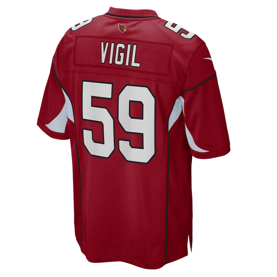 A.Cardinal #59 Nick Vigil Cardinal Game Player Jersey Stitched American Football Jerseys - Main View
