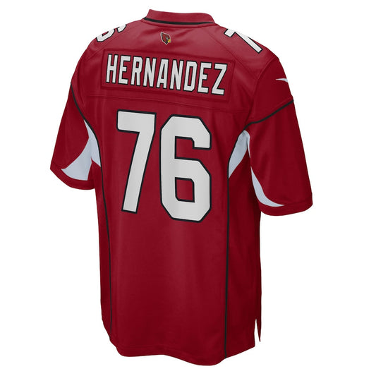 A.Cardinal #76 Will Hernandez Cardinal Game Player Jersey Stitched American Football Jerseys - Main View
