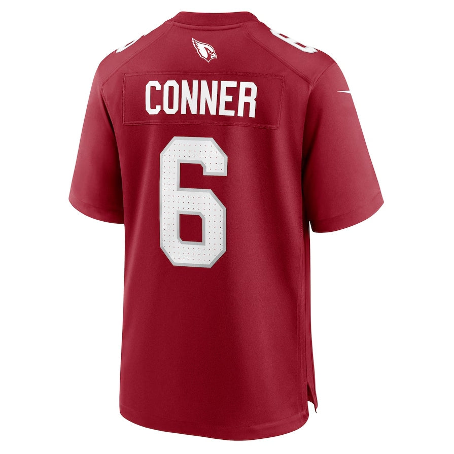 A.Cardinals #6 James Conner Cardinal Home Game Stitched American Football Jerseys - Main View