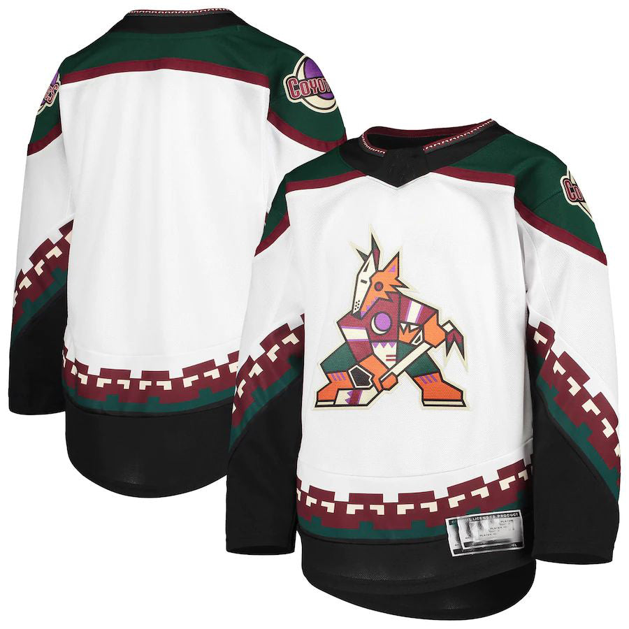 A.Coyotes  Away Premier Team Jersey White Stitched American Hockey Jerseys - Main View