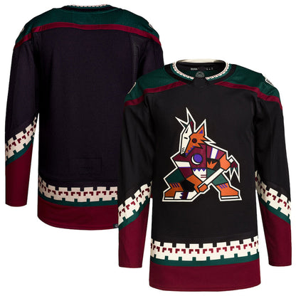 A.Coyotes  Home Primegreen Authentic Pro Blank Jersey Black Stitched American Hockey Jerseys - Main View