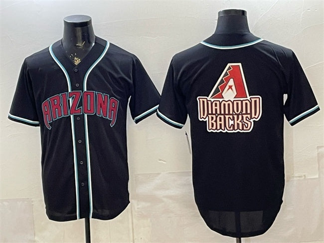 Arizona Diamondbacks Team Big Logo 2026 Fashion Replica Black Out Stitched Jersey - Main View