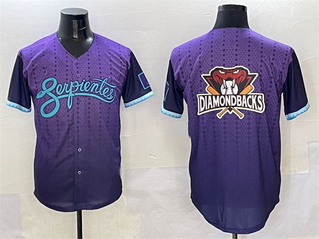 Arizona Diamondbacks Team Big Logo Purple 2025 City Connect Limited Stitched Baseball Jersey - Main View