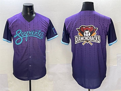 Arizona Diamondbacks Team Big Logo Purple 2025 City Connect Limited Stitched Baseball Jersey - Main View