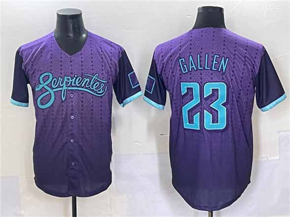 Arizona Diamondbacks #23 Zac Gallen Purple 2025 City Connect Limited Stitched Baseball Jersey - Main View