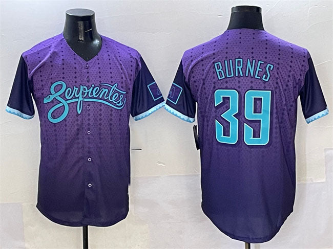 Arizona Diamondbacks #39 Corbin Burnes Purple 2025 City Connect Limited Stitched Baseball Jersey - Main View