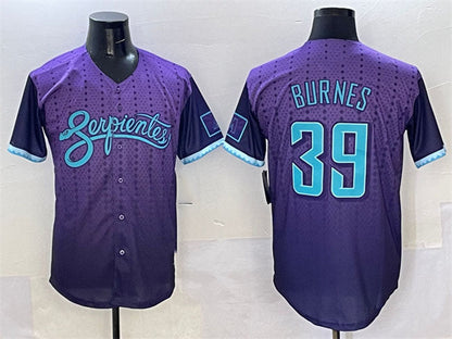 Arizona Diamondbacks #39 Corbin Burnes Purple 2025 City Connect Limited Stitched Baseball Jersey - Main View