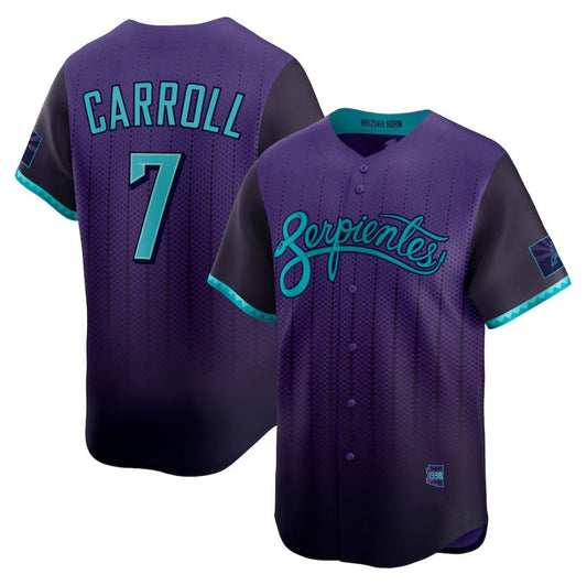 Arizona Diamondbacks #7 Corbin Carroll Purple 2025 City Connect Limited Player Stitched Baseball Jersey - Main View
