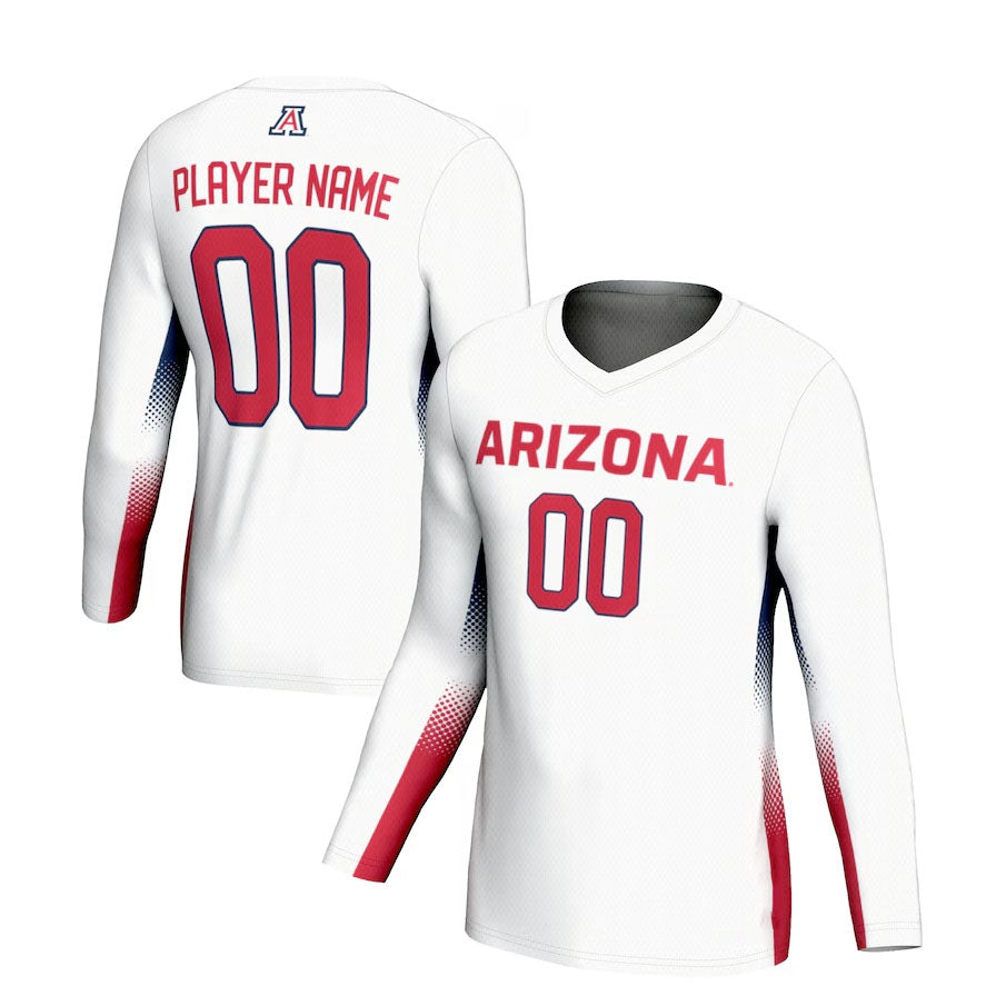 Custom A.Wildcats GameDay Greats Lightweight NIL Volleyball Jersey - White Stitched American College Jerseys - Main View