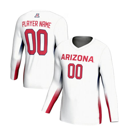 Custom A.Wildcats GameDay Greats Lightweight NIL Volleyball Jersey - White Stitched American College Jerseys - Main View