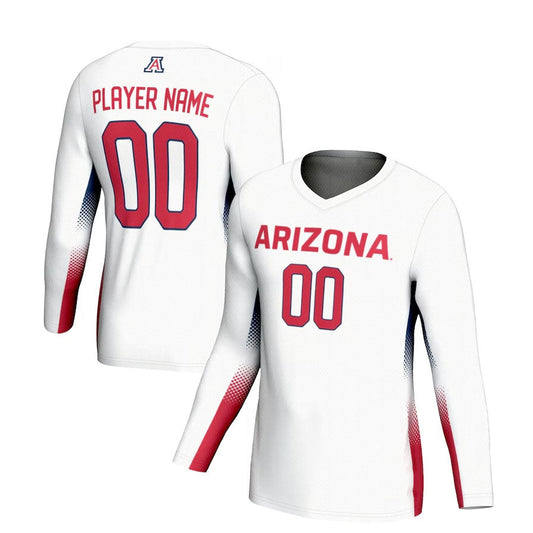 Custom A.Wildcats GameDay Greats Lightweight NIL Volleyball Jersey - White Stitched American College Jerseys - Main View