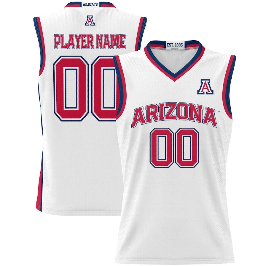 Custom A.Wildcats GameDay Greats Unisex NIL Pick-A-Player Lightweight Basketball Jersey - White Stitched American College Jerseys - Main View