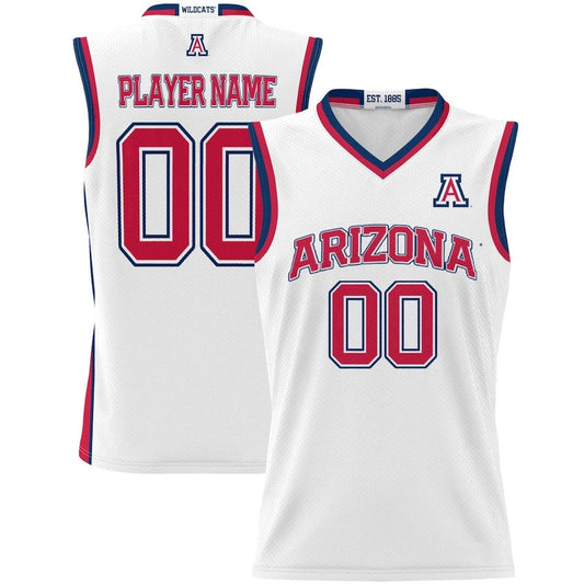 Custom A.Wildcats GameDay Greats Unisex NIL Pick-A-Player Lightweight Basketball Jersey - White Stitched American College Jerseys - Main View