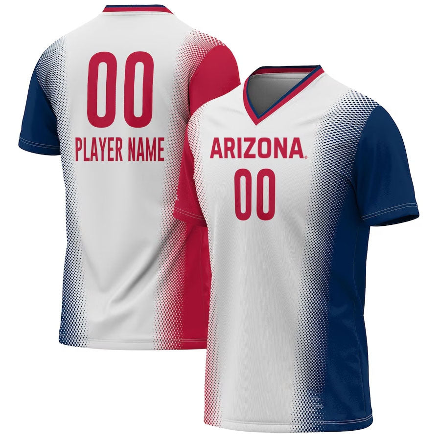 Custom A.Wildcats GameDay Greats Unisex Pick-A-Player NIL Lightweight Soccer Jersey - White Stitched American College Jerseys - Main View