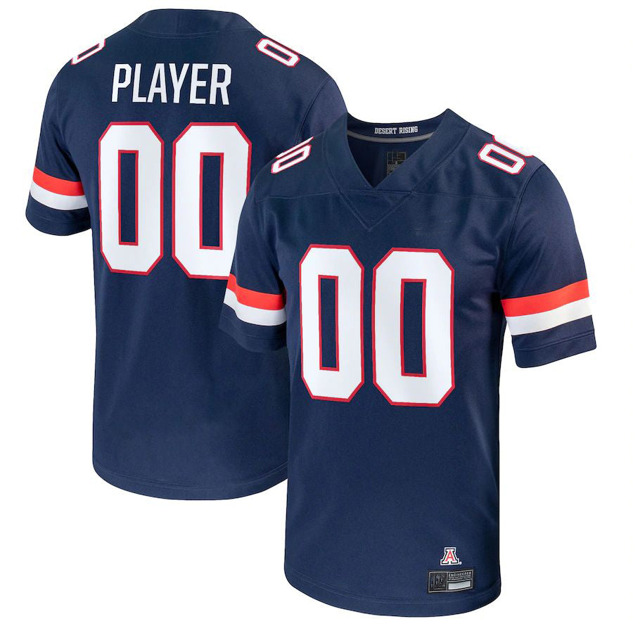 Custom A.Wildcats Pick-A-Player NIL Replica Football Jersey  Navy American Stitched College Jerseys - Main View