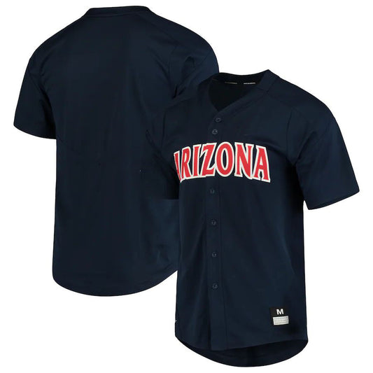 A.Wildcats Vapor Untouchable Elite Full-Button Replica Baseball Jersey Navy Stitched American College Jerseys - Main View