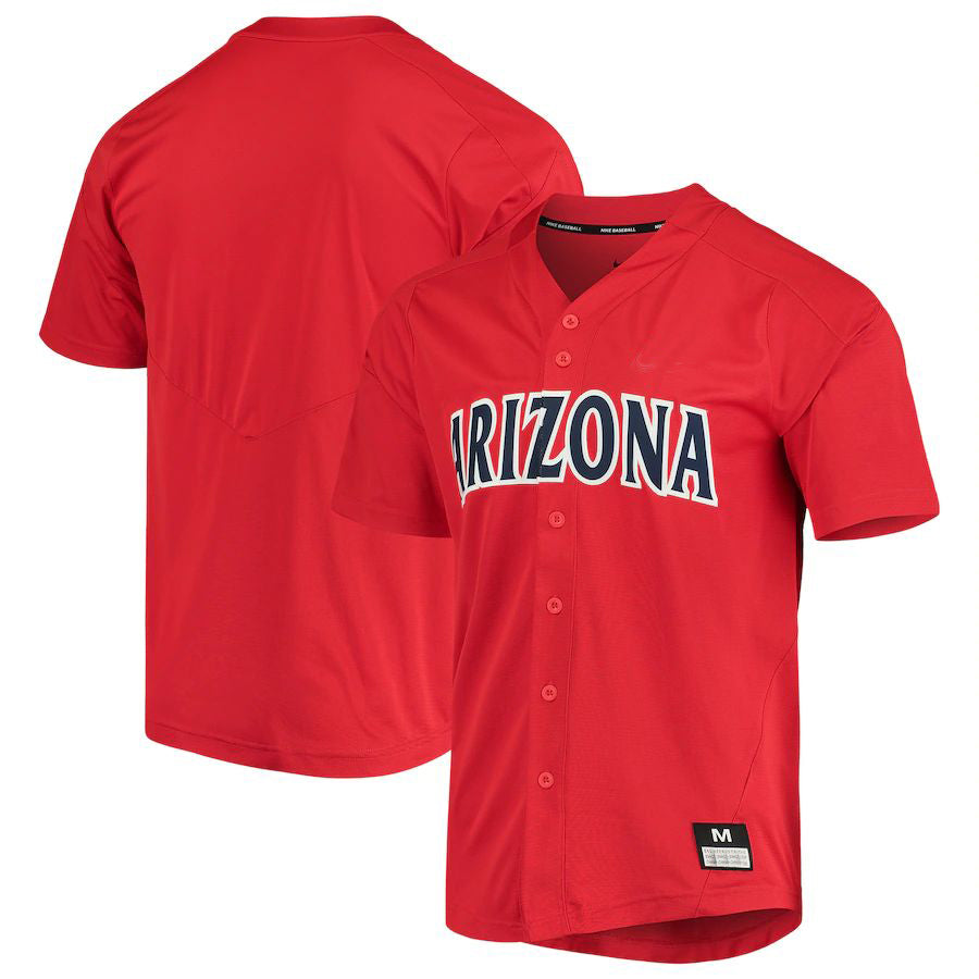 A.Wildcats Vapor Untouchable Elite Full-Button Replica Baseball Jersey Red Stitched American College Jerseys - Main View