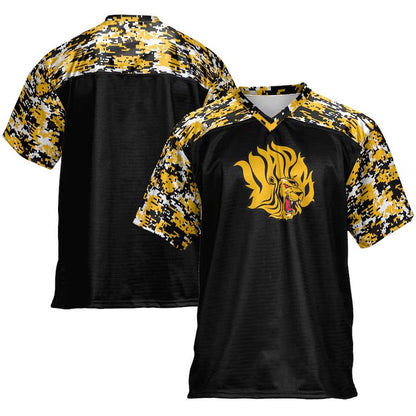 A.Pine Bluff Golden Lions GameDay Greats Football Jersey - Black Stitched American College Jerseys - Main View