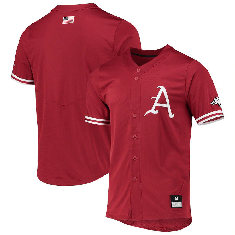 A.Razorbacks Replica Baseball Jersey Cardinal Stitched American College Jerseys - Main View