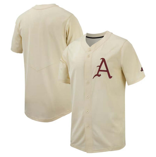 A.Razorbacks Replica Baseball Jersey - Cream Stitched American College Jerseys - Main View