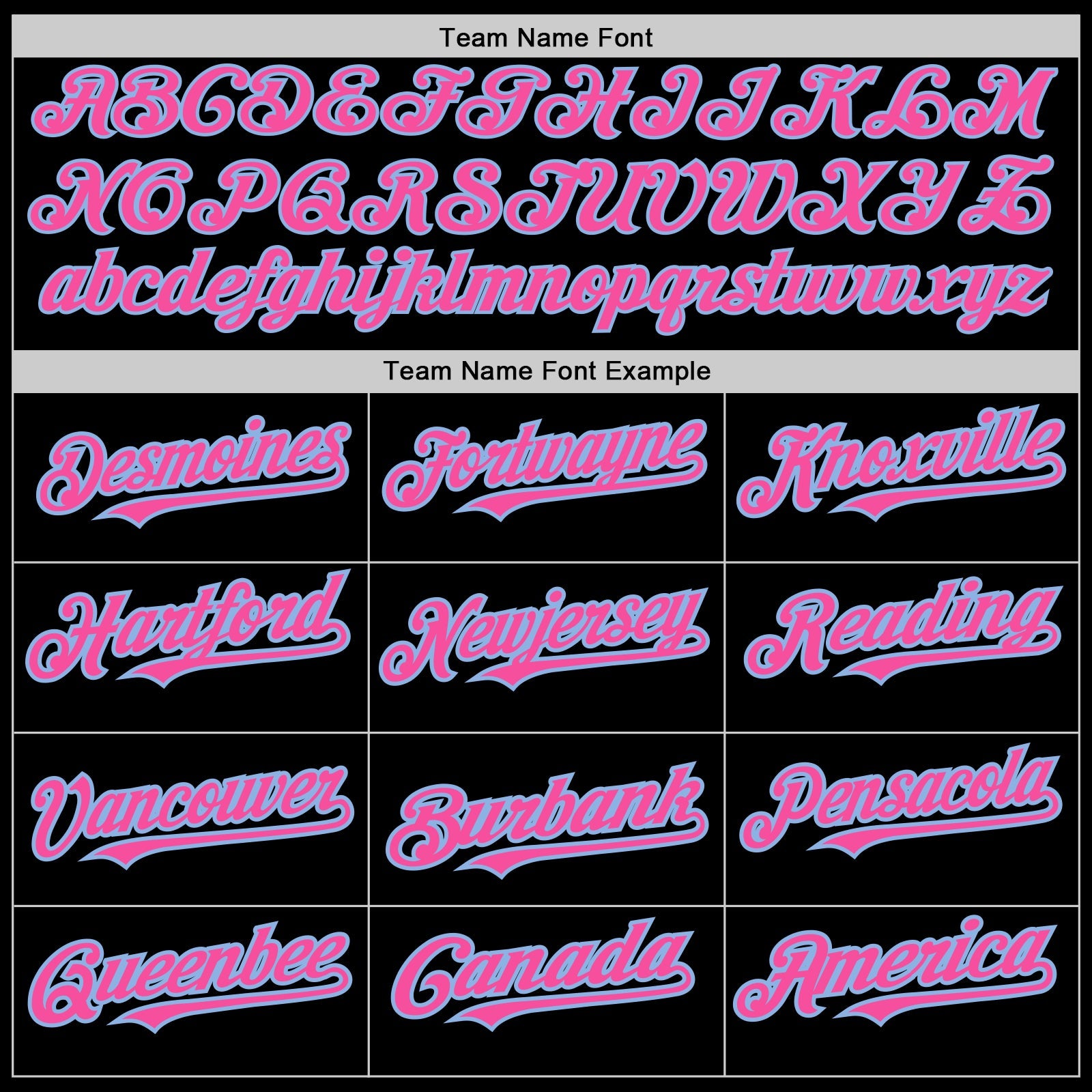 Custom Black Pink-Light Blue 3 Colors Arm Shapes Authentic Baseball Jersey view 5
