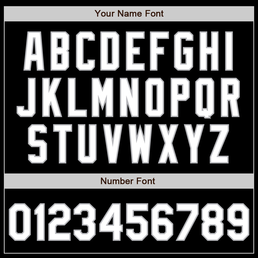Custom Black White-Gray 3 Colors Arm Shapes Authentic Baseball Jersey view 6