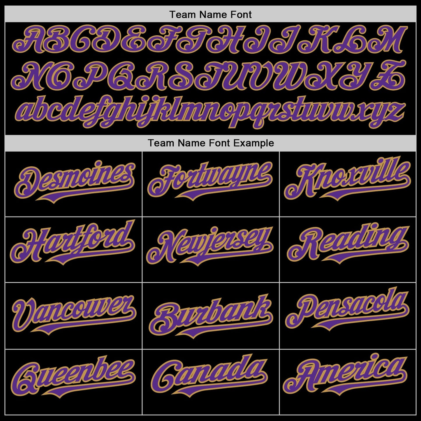 Custom Black Purple-Old Gold 3 Colors Arm Shapes Authentic Baseball Jersey view 5