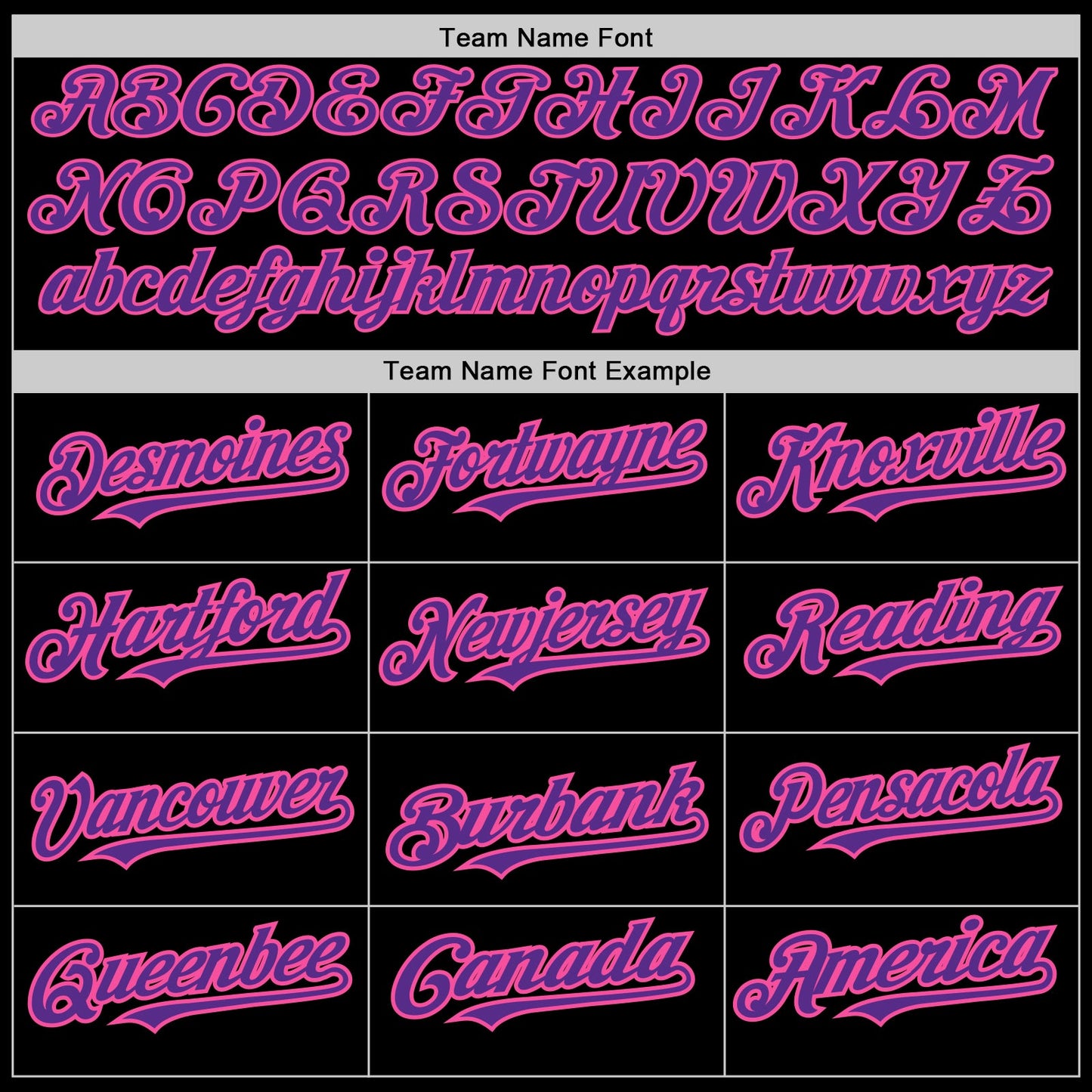 Custom Black Purple-Pink 3 Colors Arm Shapes Authentic Baseball Jersey view 5