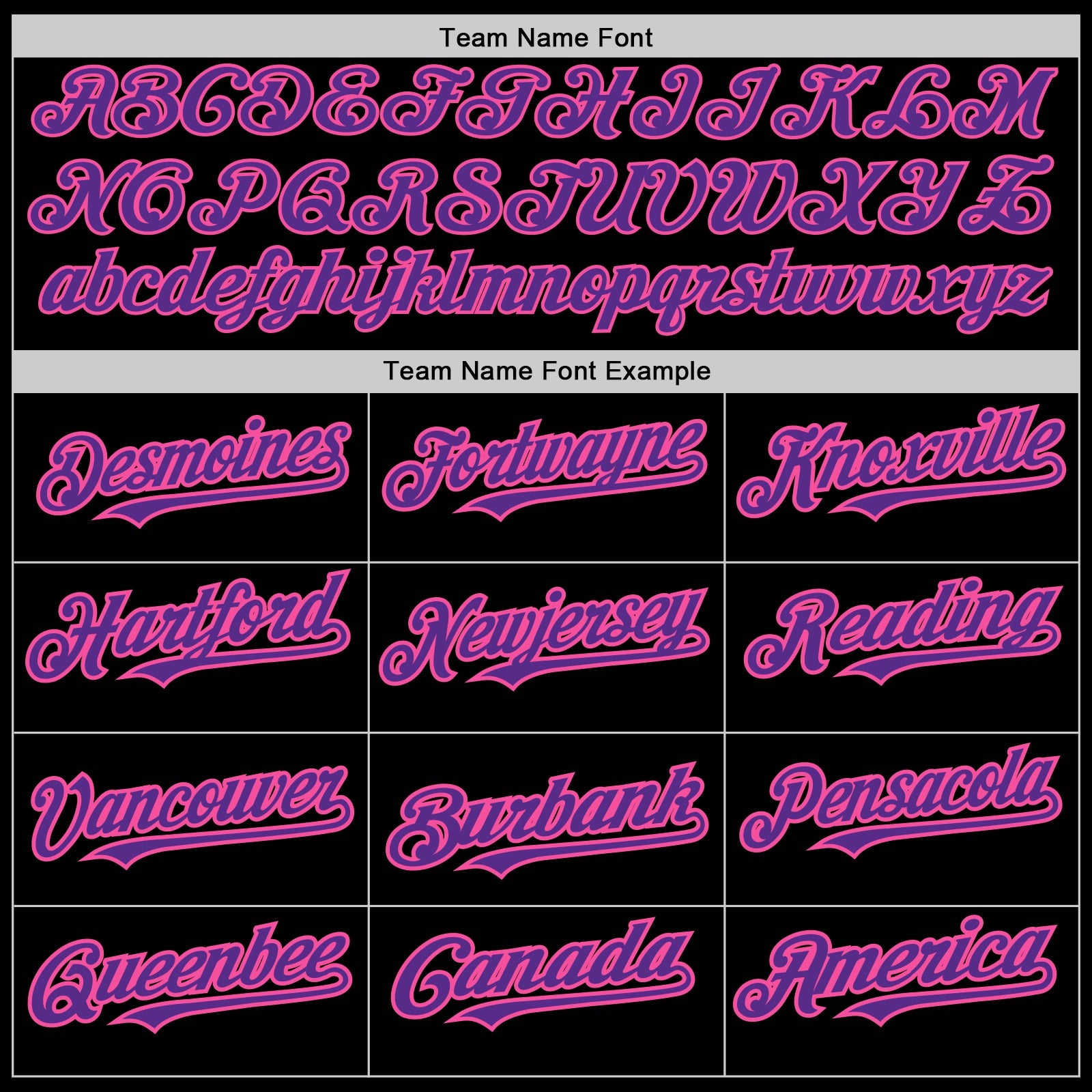 Custom Black Purple-Pink 3 Colors Arm Shapes Authentic Baseball Jersey view 5