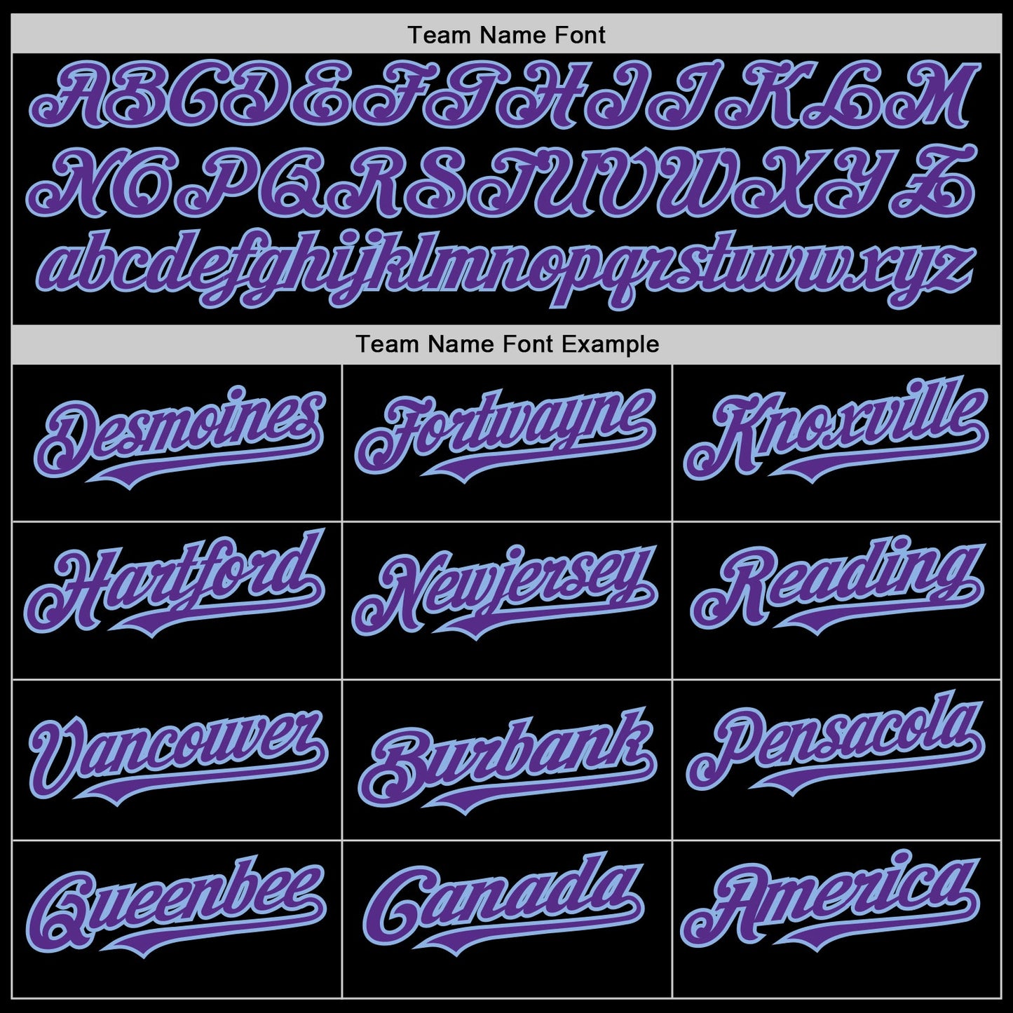 Custom Black Purple-Light Blue 3 Colors Arm Shapes Authentic Baseball Jersey view 5