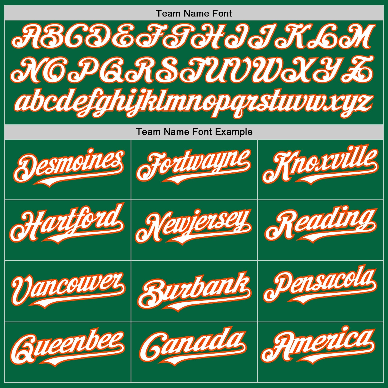 Custom Kelly Green White-Orange 3 Colors Arm Shapes Authentic Baseball Jersey view 5