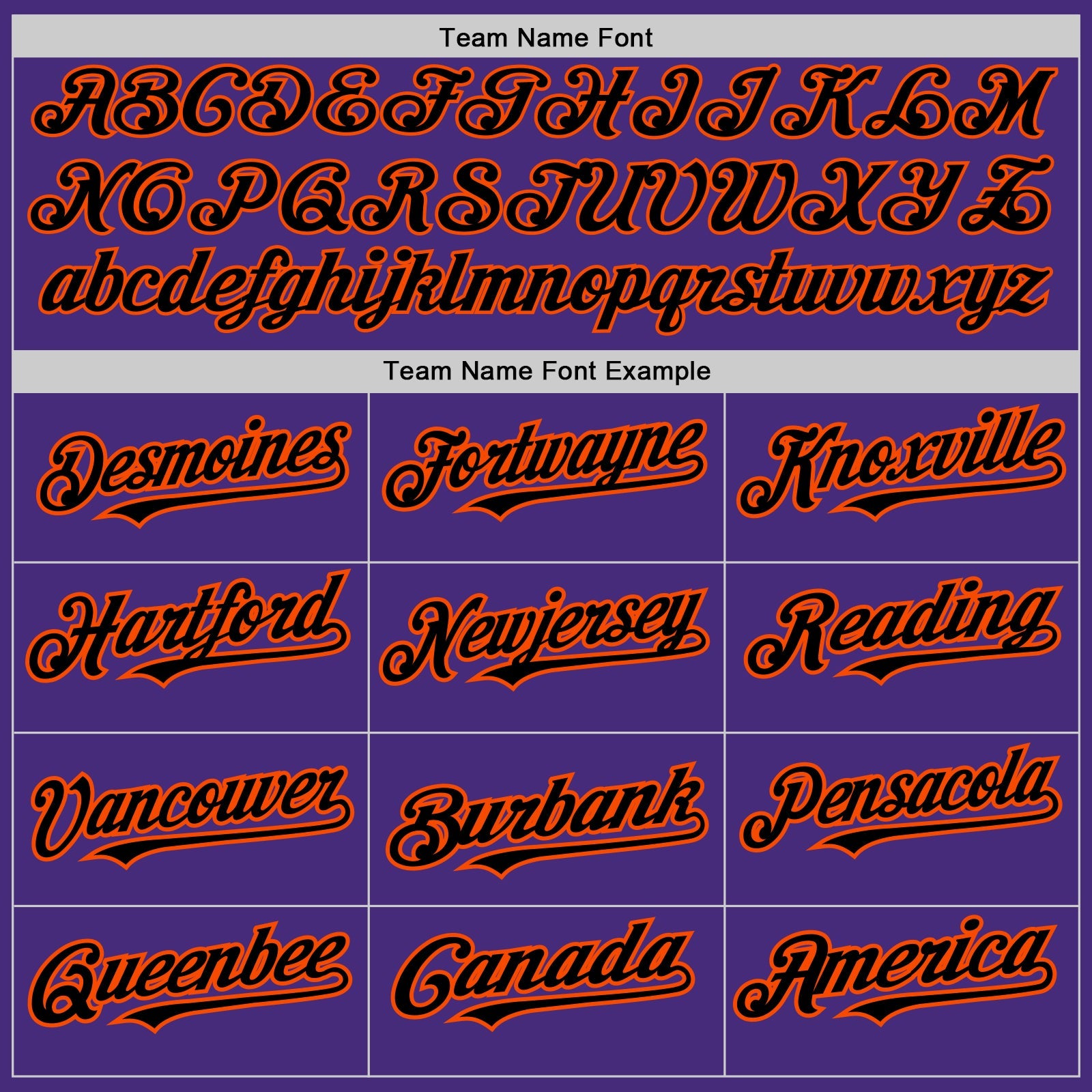 Custom Purple Black-Orange 3 Colors Arm Shapes Authentic Baseball Jersey view 5