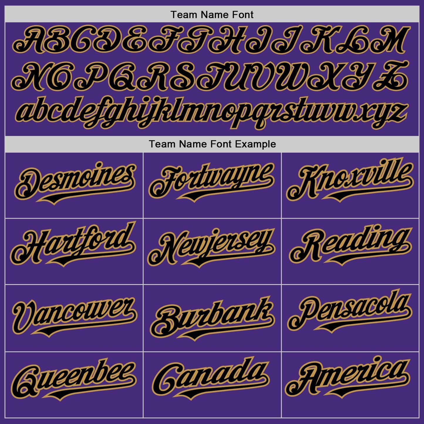 Custom Purple Black-Old Gold 3 Colors Arm Shapes Authentic Baseball Jersey view 5