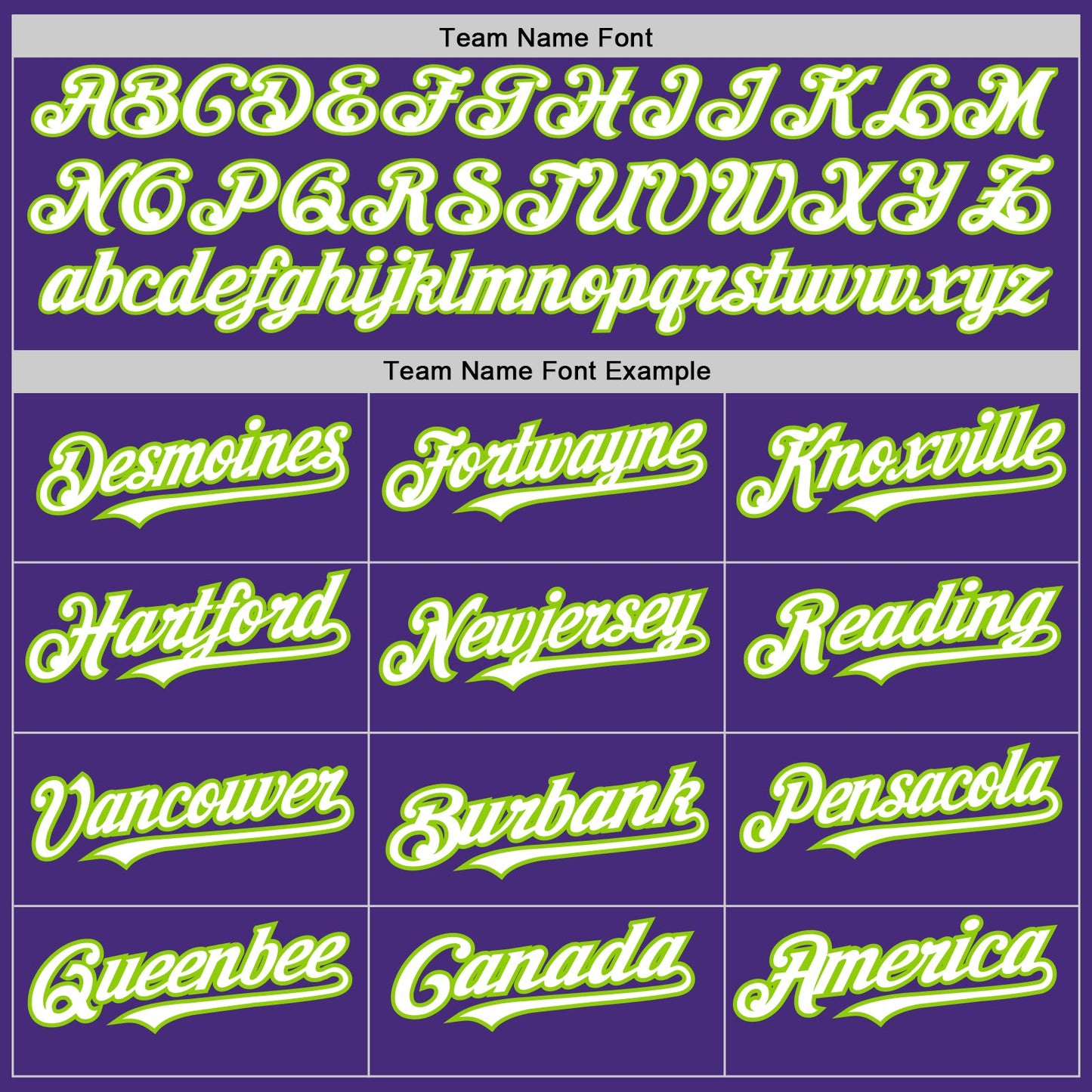 Custom Purple White-Neon Green 3 Colors Arm Shapes Authentic Baseball Jersey view 5
