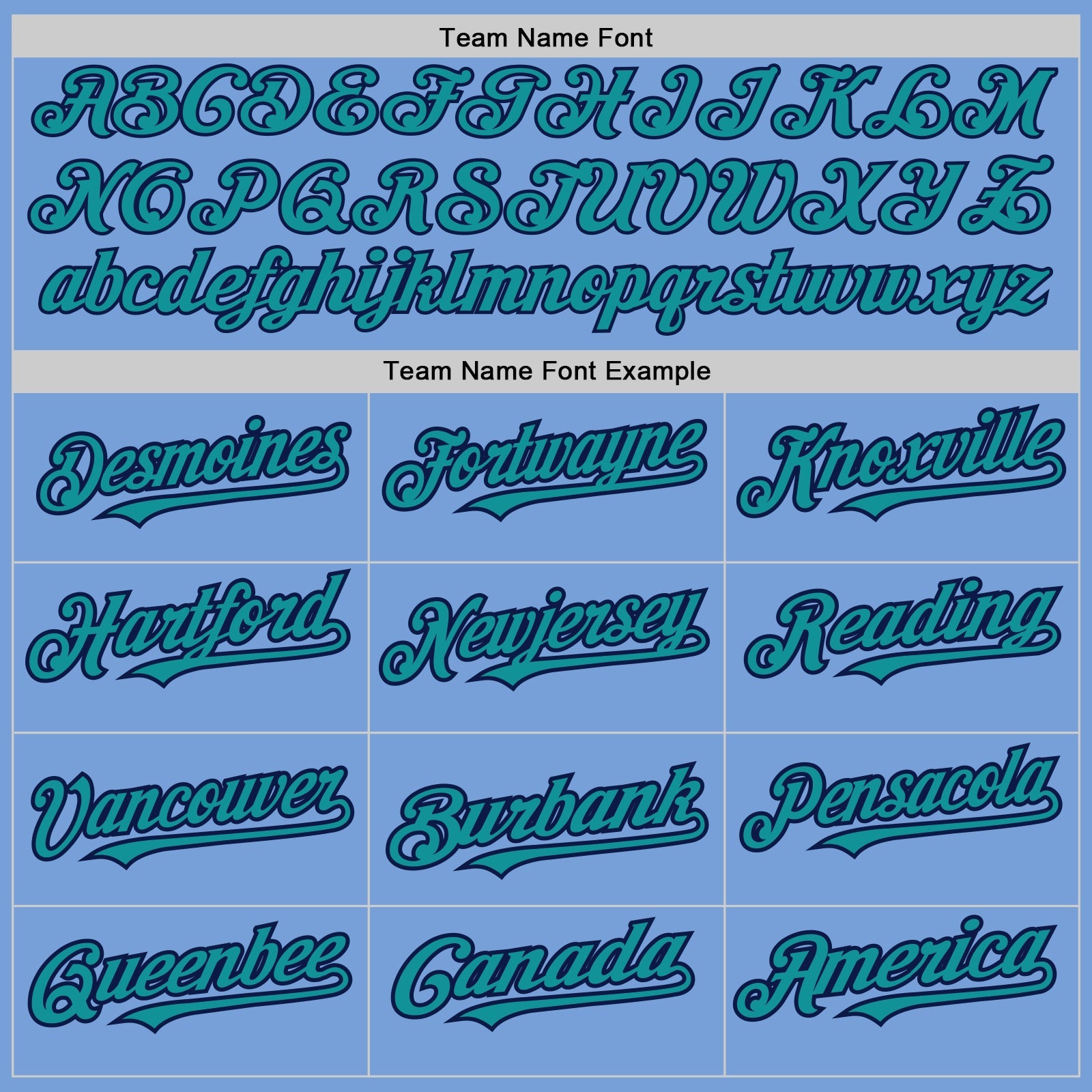 Custom Light Blue Teal-Navy 3 Colors Arm Shapes Authentic Baseball Jersey view 5