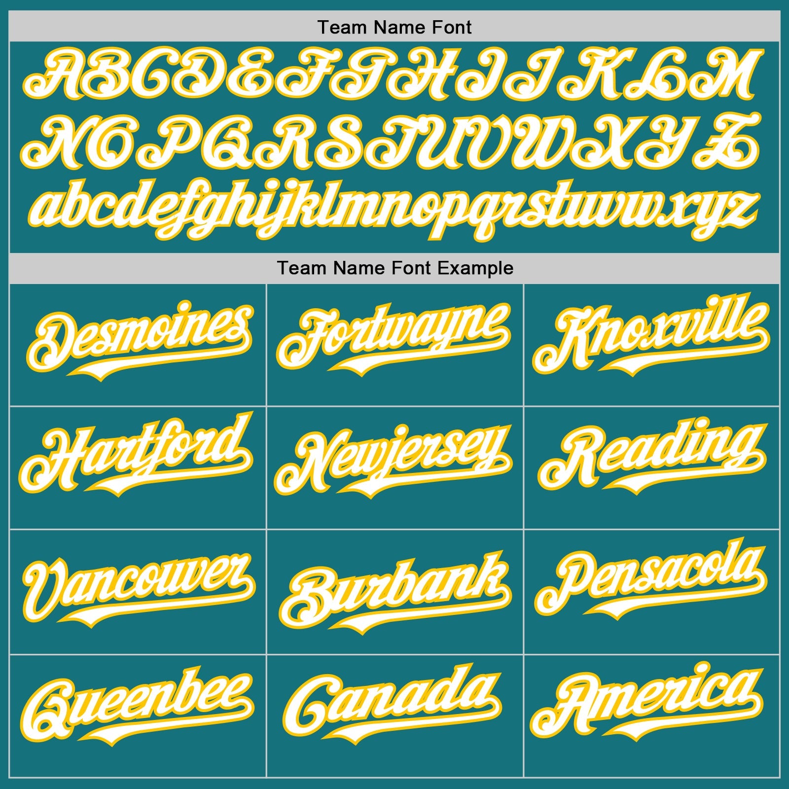 Custom Teal White-Yellow 3 Colors Arm Shapes Authentic Baseball Jersey view 5