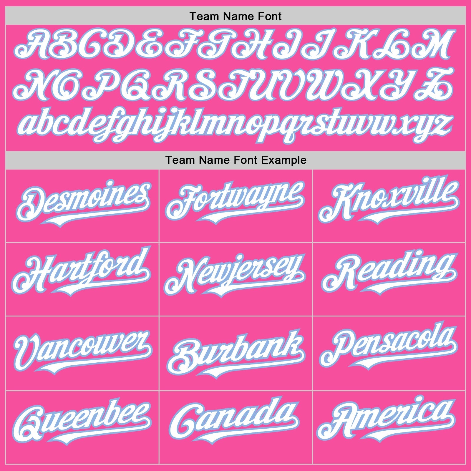 Custom Pink White-Light Blue 3 Colors Arm Shapes Authentic Baseball Jersey view 5