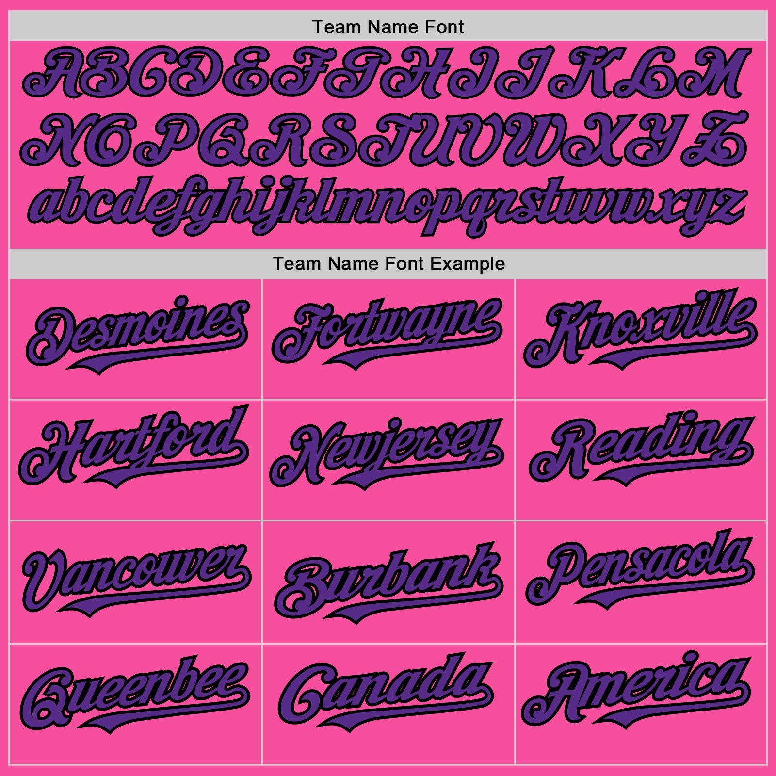 Custom Pink Purple-Black 3 Colors Arm Shapes Authentic Baseball Jersey view 5