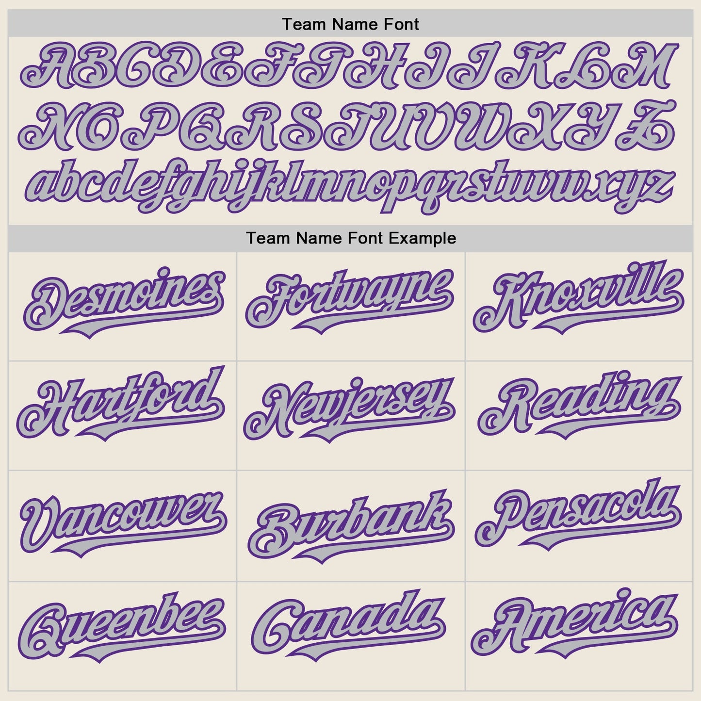 Custom Cream Gray-Purple 3 Colors Arm Shapes Authentic Baseball Jersey view 5